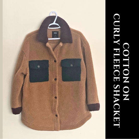 Cotton On Teddy Shacket - Picture 1 of 6